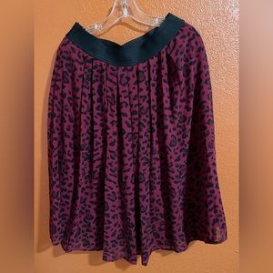 White House | Black Market Animal Print Skirt, Size 8